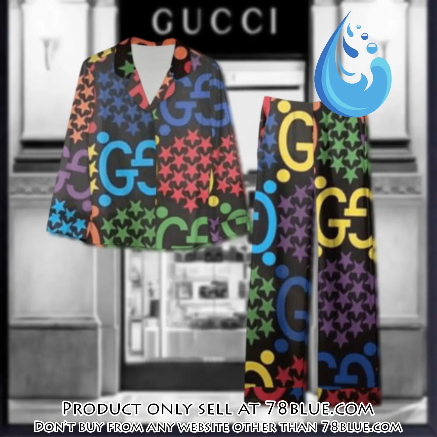 Trending luxury gc satin pajama set pjs1059 78b2033296